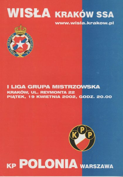 Wisła Kraków v Polonia Warszaw  19-Apr-2002