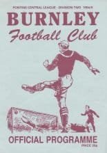 Burnley Reserves v Port Vale Reserves 08-Feb-1995