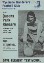 Wycombe Wanderers v Queens Park Rangers 13-Aug-1977