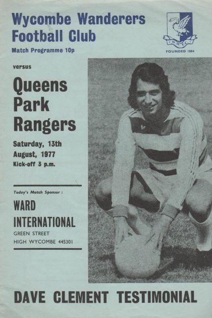 Wycombe Wanderers v Queens Park Rangers 13-Aug-1977