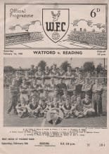 Watford v Reading 01-Feb-1958