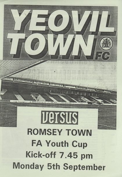 Yeovil Town Youth v Romsey Town Youth 05-Sep-1993