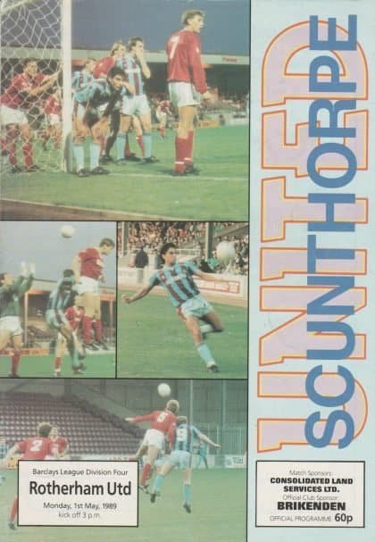 Scunthorpe United v Rotherham United 01-May-1989