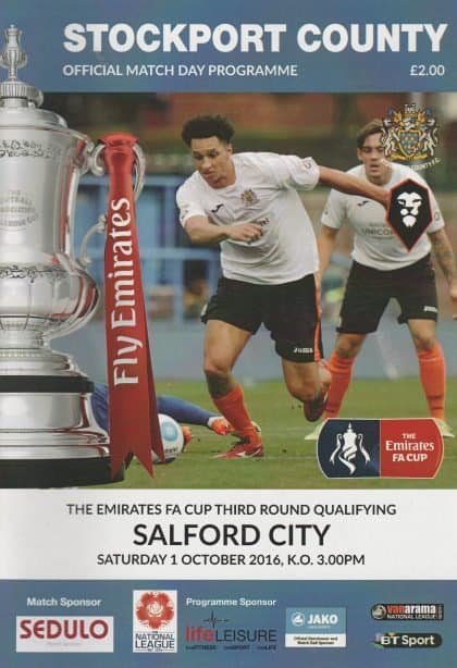 Stockport County v Salford City    01-Oct-2016