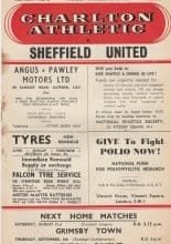 Charlton Athletic v Sheffield United 29-Aug-1957