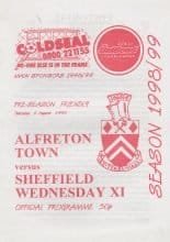 Alfreton Town v Sheffield Wednesday  06-Aug-1998