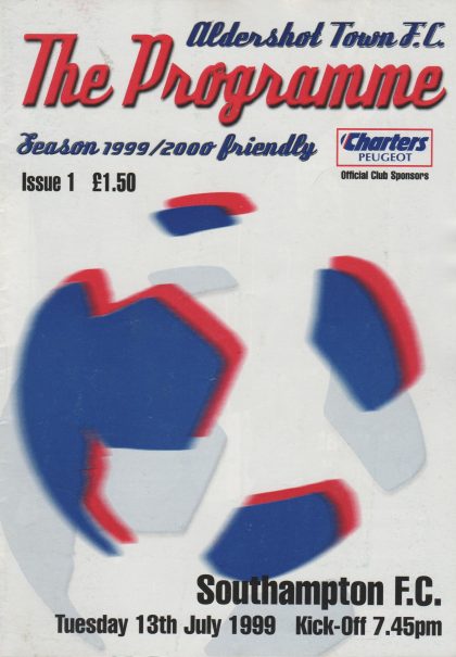 Aldershot Town v Southampton  13-Jul-1999