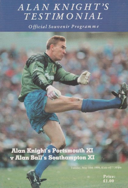 Alan Knight's Portsmouth XI v Alan Ball's Southampton XI  10-May-1994