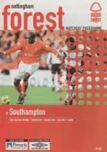 Nottingham Forest v Southampton 01-Aug-2001