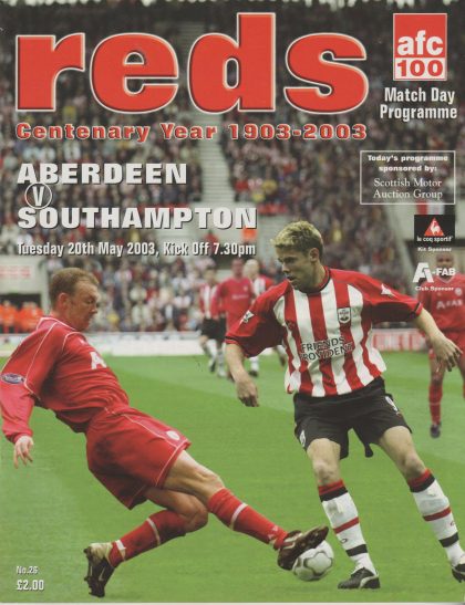 Aberdeen v Southampton  20-May-2003