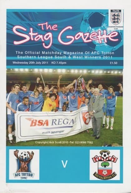 AFC Totton v Southampton 20-Jul-2011