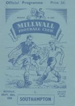 Millwall v Southampton  20-Sep-1954