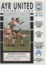 Ayr United v Southampton  21-Jul-1992
