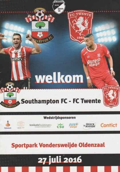FC Twente Enschede v Southampton  27-Jul-2016