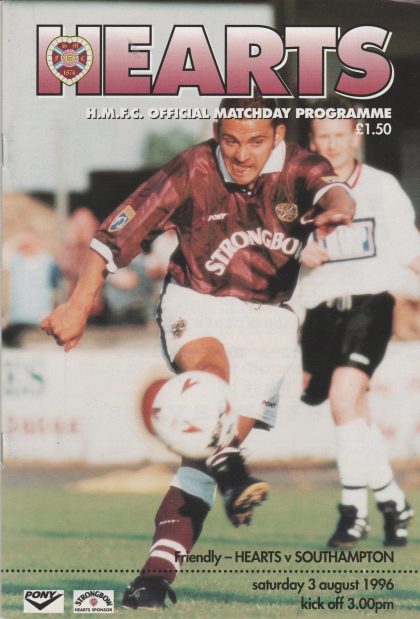 Heart of Midlothian v Southampton 03-Aug-1996
