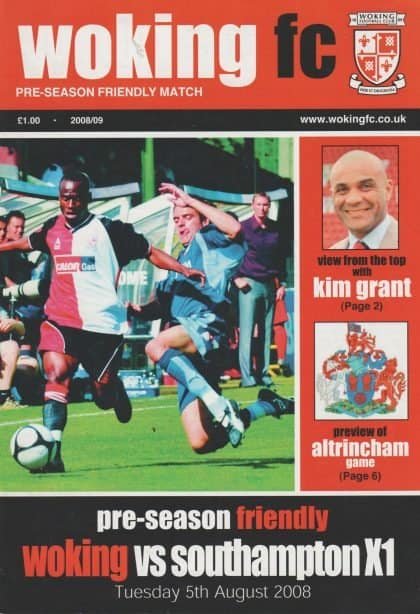 Woking v Southampton XI 05-Aug-2008