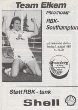 Rosenborg v Southampton  07-Aug-1990