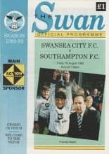 Swansea City v Southampton 07-Aug-1992