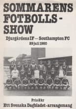 Djurgarden v Southampton 29-Jul-1980