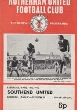 Rotherham United v Southend United 14-Apr-1973