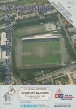 Wycombe Wanderers v Stafford Rangers 03-May-1990