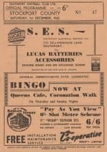 Southport v Stockport County 01-Dec-1962