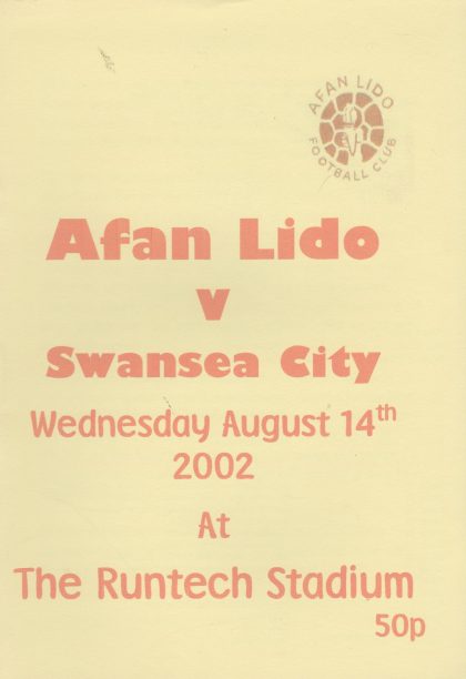 Afan Lido v Swansea City 14-Aug-2002