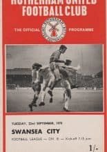 Rotherham United v Swansea City  22-Sep-1970
