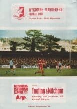 Wycombe Wanderers v Tooting & Mitcham 27-Dec-1975