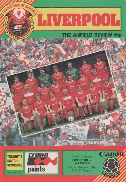 Liverpool v Watford  17-May-1985
