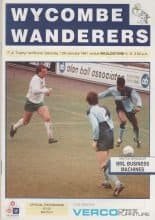 Wycombe Wanderers v Wealdstone   12-Jan-1991