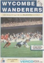 Wycombe Wanderers v Welling United 27-Aug-1990