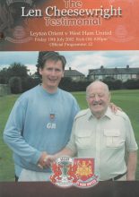 Leyton Orient v West Ham United 19-Jul-2002