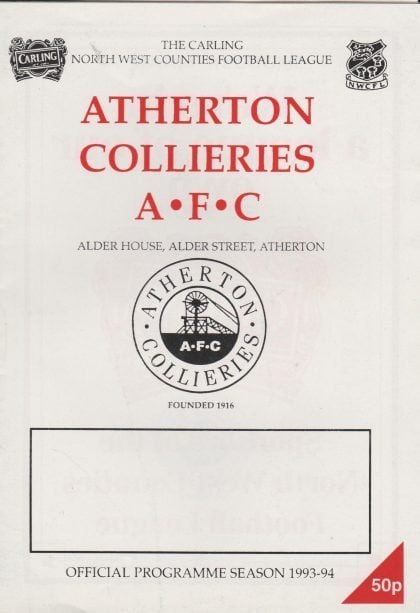Atherton Collieries v Wigan Athletic  1993-94