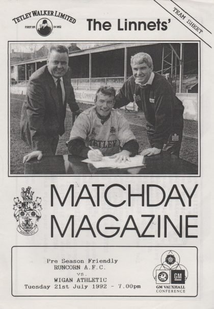 Runcorn v Wigan Athletic 21-Jul-1992