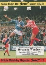 Carlisle United v Wycombe Wanderers 14-Aug-1993