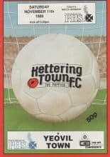 Kettering Town v Yeovil Town 11-Nov-1989
