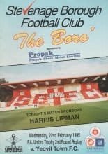 Stevenage Borough v Yeovil Town 22-Feb-1995