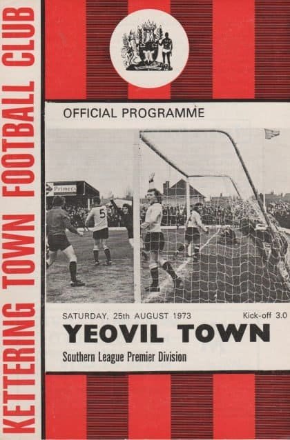 Kettering Town v Yeovil Town 25-Aug-1973