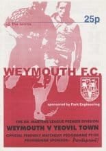 Weymouth v Yeovil Town 27-Jul-1999