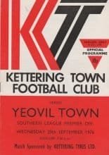 Kettering Town v Yeovil Town 29-Sep-1976