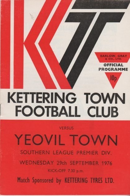 Kettering Town v Yeovil Town 29-Sep-1976