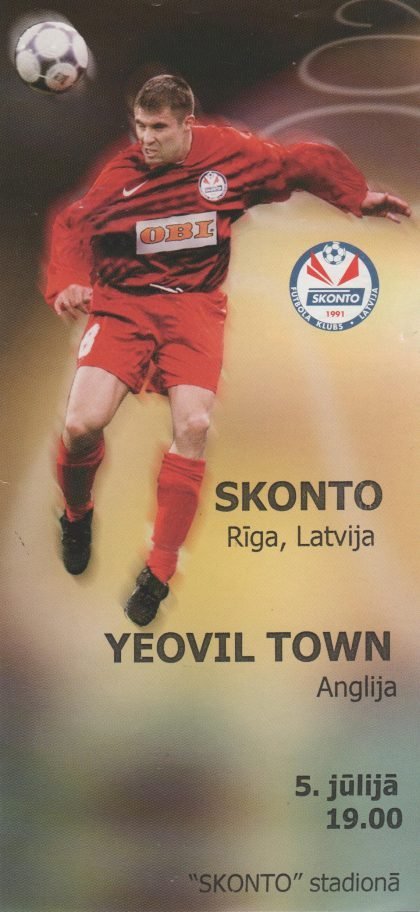 Skonto Riga v Yeovil Town 05-Jul-2002