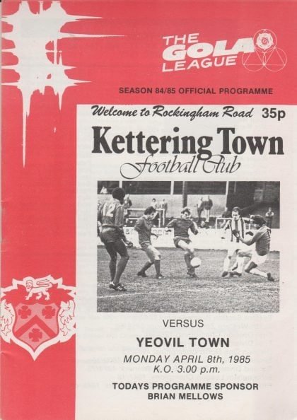 Kettering Town v Yeovil Town 08-Apr-1985