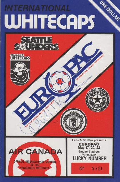 Air Canada Tournament 1982 - Vancouver Whitecaps, Seattle Sounders, Manchester United, Hajduk Split   17-22-May-1982