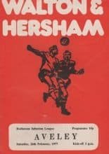 Walton & Hersham v Aveley  26-Feb-1977