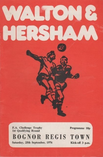 Walton & Hersham v Bognor Regis Town   25-Sep-1976