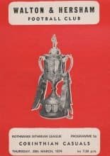 Walton & Hersham v Corinthian Casuals  28-Mar-1974