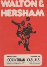 Walton & Hersham v Corinthian Casuals  03-Sep-1977