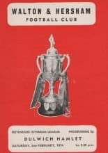 Walton & Hersham v Dulwich Hamlet  02-Feb-1974